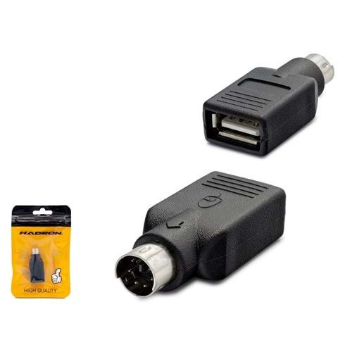 HADRON HDX5024 KLAVYE MOUSE ADAPTÖR ÇEVİRİCİ USB TO PS2 F/M