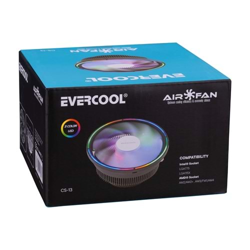 Evercool CS-13 130*130*85mm 1800rpm Intel 775/115X/AMD 2+3-4-FM1 CPU Fan