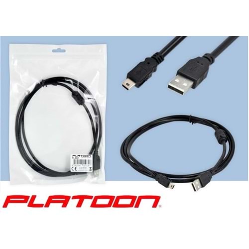 Platoon PL-5031 2.0 Usb To Mini 5 Pin Kablo V3 5pin 1 Metre