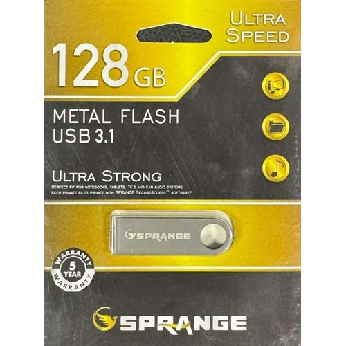 SPRANGE S-U128 128GB USB 3.1 METAL FLASH BELLEK