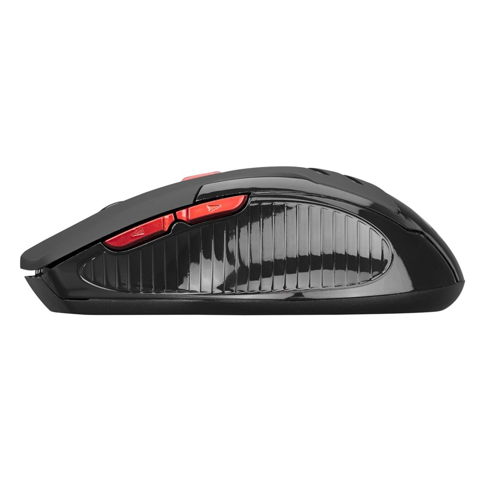 Everest SM-763 Kırmızı 6D 2400 Dpi 2.4 Ghz Siyah Usb Oyuncu Led Aydınlatmalı Kablosuz Mouse