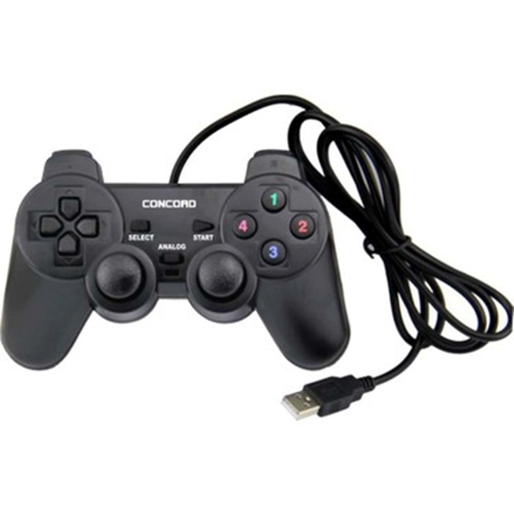 Concord C-850 USB Game Pad 2.0 Joystick Titreşimli Oyun Kolu