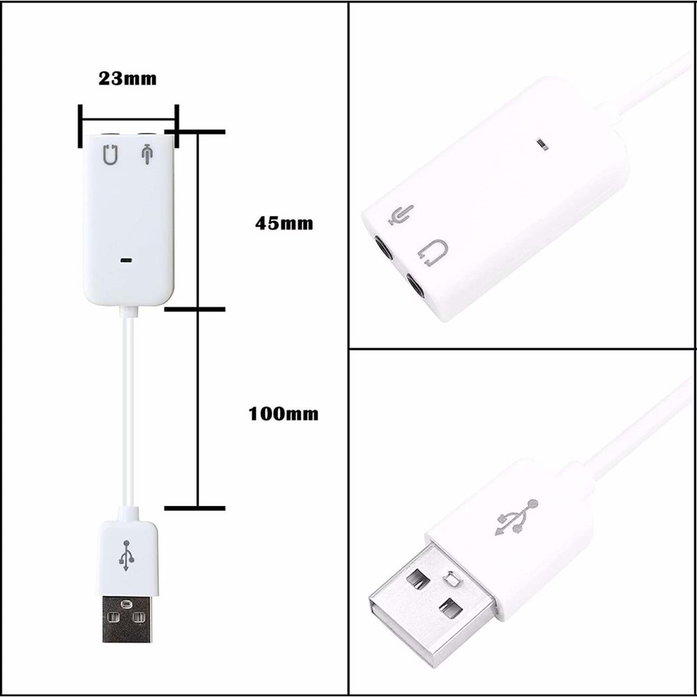CONCORD C-849 7+1 SOUND ADAPTER USB SES KARTI