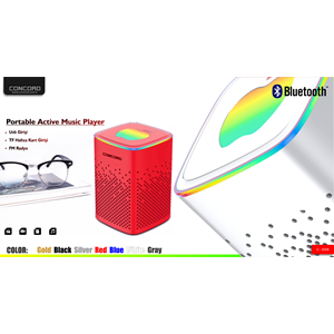 Concord C-8208 USB/TF/FM Güçlü Baslı Bluetooth Hoparlör Mikrofonlu S818