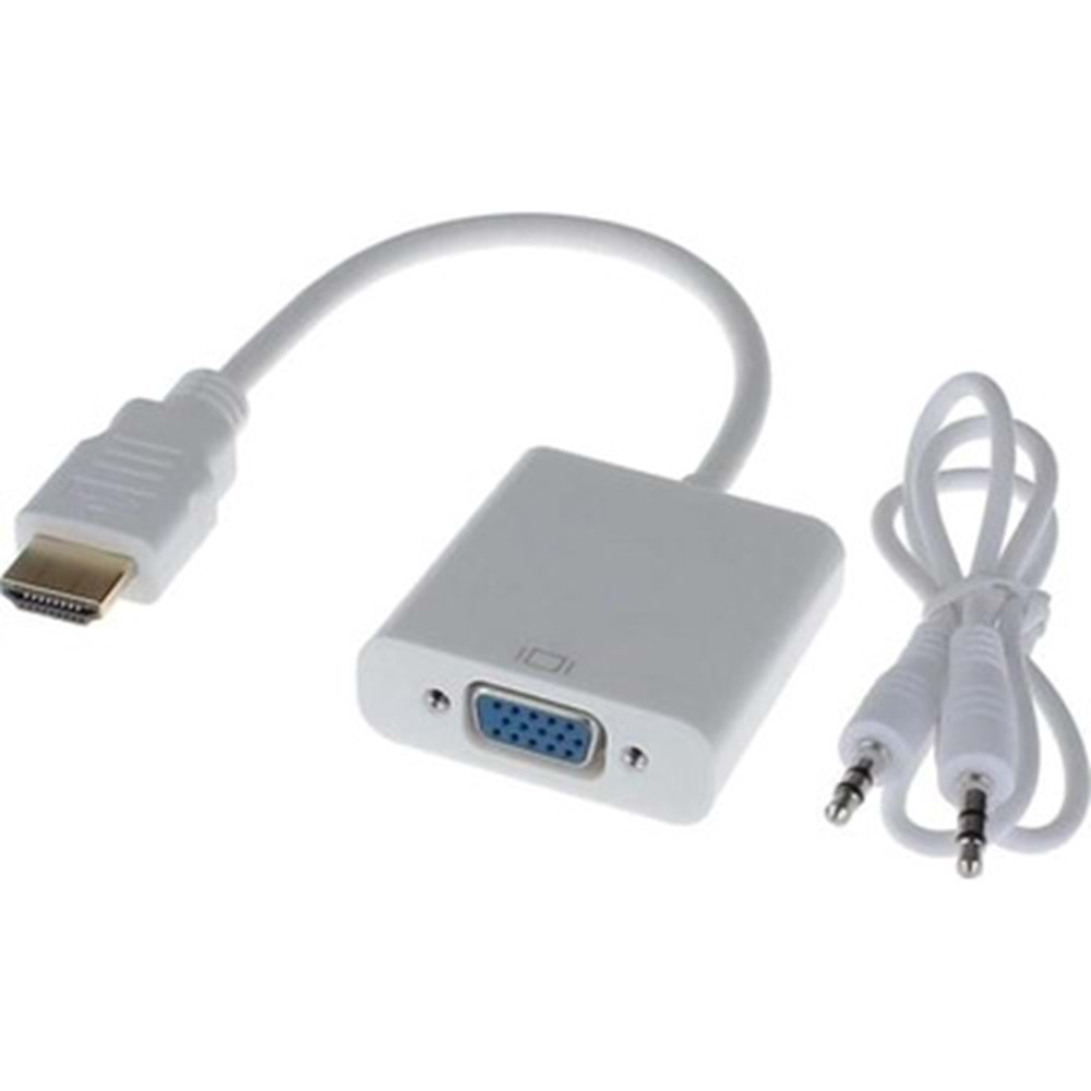 CONCORD C-554 HDMİ TO VGA + AUX DÖNÜŞTÜRÜCÜ KABLOSU