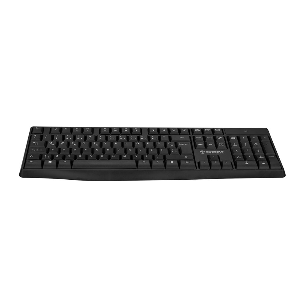 Everest KM-7500 Siyah Kablosuz Q Multimedia Klavye + Mouse Set