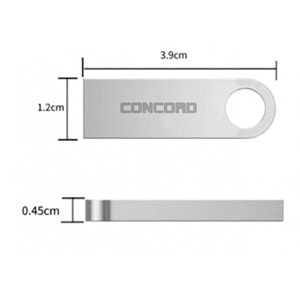 CONCORD C-U128 128GB USB 2.0 METAL ULTRA FLAİR FLASH BELLEK