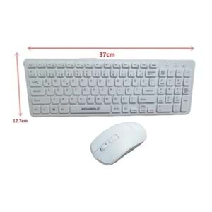 POLYGOLD PG-8040 YENİ MİNİ KABLOSUZ KLAVYE + MOUSE SET