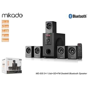 Mikado MD-505 5+1 Usb+SD+FM Destekli Bluetooth Speaker Hoparlör