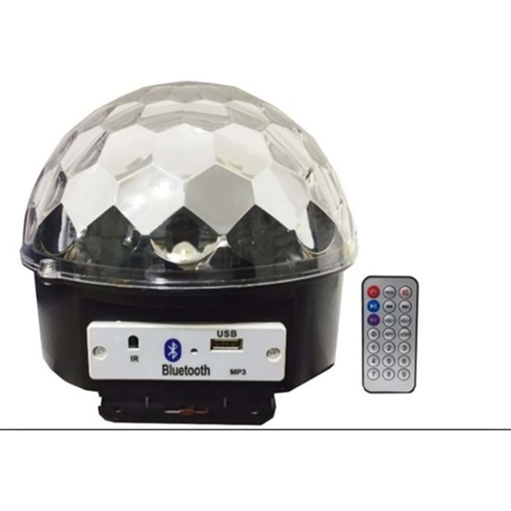 PLATOON PL-4231 SD/USB YUVARLAK MODEL DİSKO TOPU TİPİ IŞIKLI BLUETOOTH MÜZİK KUTUSU
