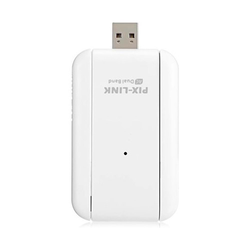 PİX-LİNK W-6 600MBPS 2.4GHZ 5GHZ DUAL BAND ÇİFT ANTENLİ WİFİ WİRELESS ADAPTÖR KABLOSUZ ALICI