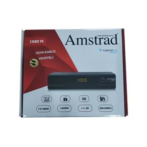 AMSTRAD 1300M SCART + HD KASALI HD UYDU ALICISI