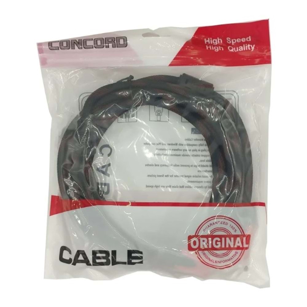 CONCORD C-516 10METRE 1080P HASIR ÖRGÜLÜ HDMİ KABLOSU C-5904