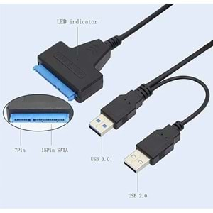 CONCORD C-586 USB 3.0 TO SATA KABLOSU 2.5