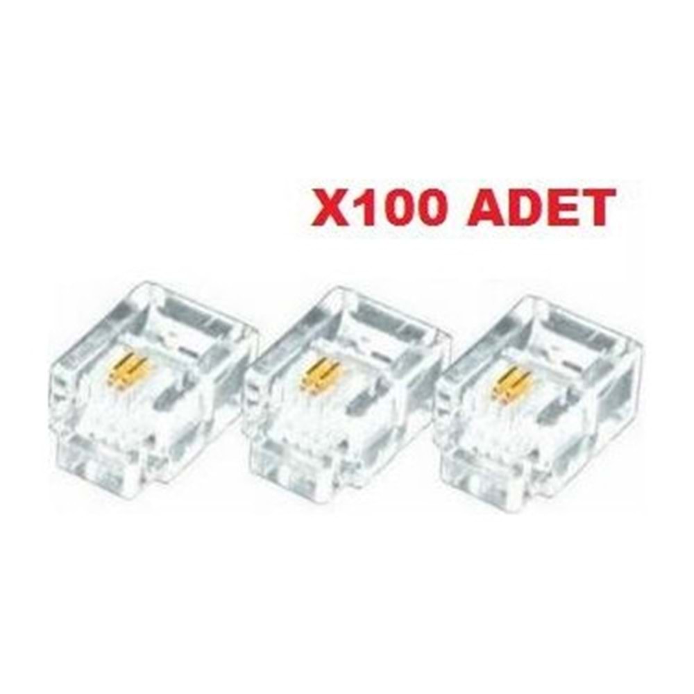 TELEFON JACK RJ11 RJ-11 100LÜ PAKET