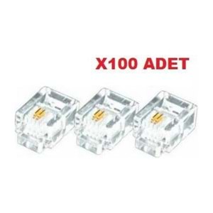 TELEFON JACK RJ11 RJ-11 100LÜ PAKET