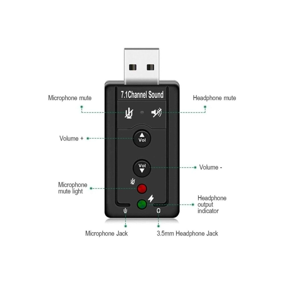 CONCORD C-841 7+1 USB Channel Sound USB SES KART