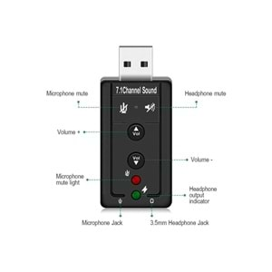 CONCORD C-841 7+1 USB Channel Sound USB SES KART