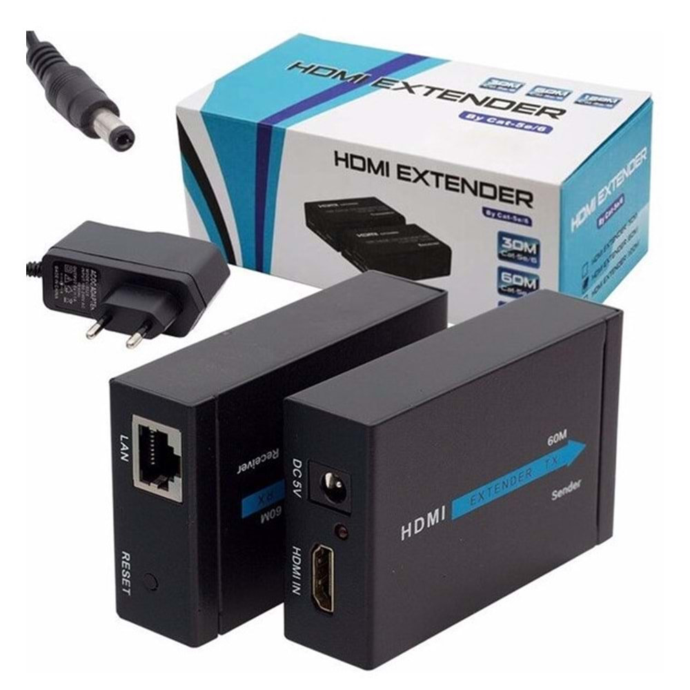 CONCORD HDE HDMİ To Cat5-Cat6 HDTV Extender 60 Metre Uzatıcı