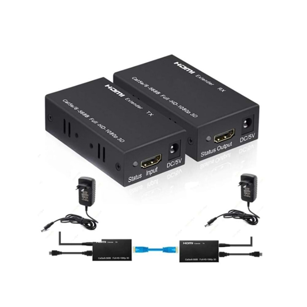 CONCORD HDE HDMİ To Cat5-Cat6 HDTV Extender 60 Metre Uzatıcı