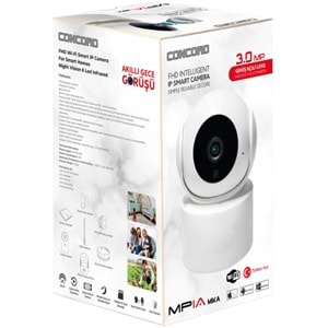 CONCORD MPİA MİKA 3MP İP WİFİ FULL HD 10 LED GECE GÖRÜŞLÜ HAREKETLİ KAMERA
