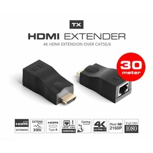 CONCORD EXT HDMİ To Cat5-Cat6 HDMİ Extender 30 Metre Uzatıcı