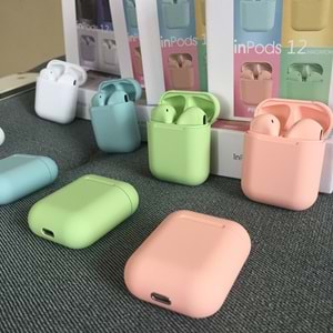 TELSAN İ12 İNPODS TWS RENKLİ BLUETOOTH KULAKLIK ŞARJ ÜNİTELİ