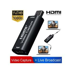 CONCORD HVC HDMİ TO USB ÇEVİRİCİ VİDEO CAPTURE KAYIT EKRAN AKTARMA ADAPTÖR