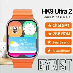 TELSAN HK9 ULTRA2 Akılı Saat 2g Dahili Depolama Özellikli 2.02İNÇ 49MM 2023 Amiral Gemisi Wearfitpro (AMOLED EKRAN)