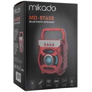 Mikado MD-BT65 5W 800mAh 3.7V USB/TF Cart / Bluetooth Taşınabilir Speaker Hoparlör