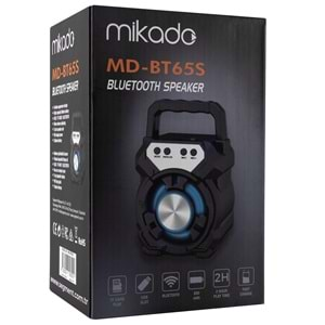 Mikado MD-BT65 5W 800mAh 3.7V USB/TF Cart / Bluetooth Taşınabilir Speaker Hoparlör