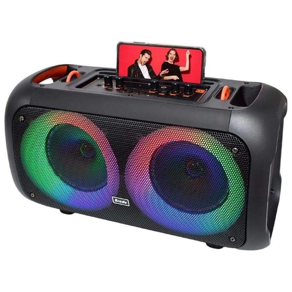 TELSAN BTS-1709 6.5 INCH Kablosuz Mikrofonlu Bluetooth Hoparlör Usb-Tf-Fm Radyo