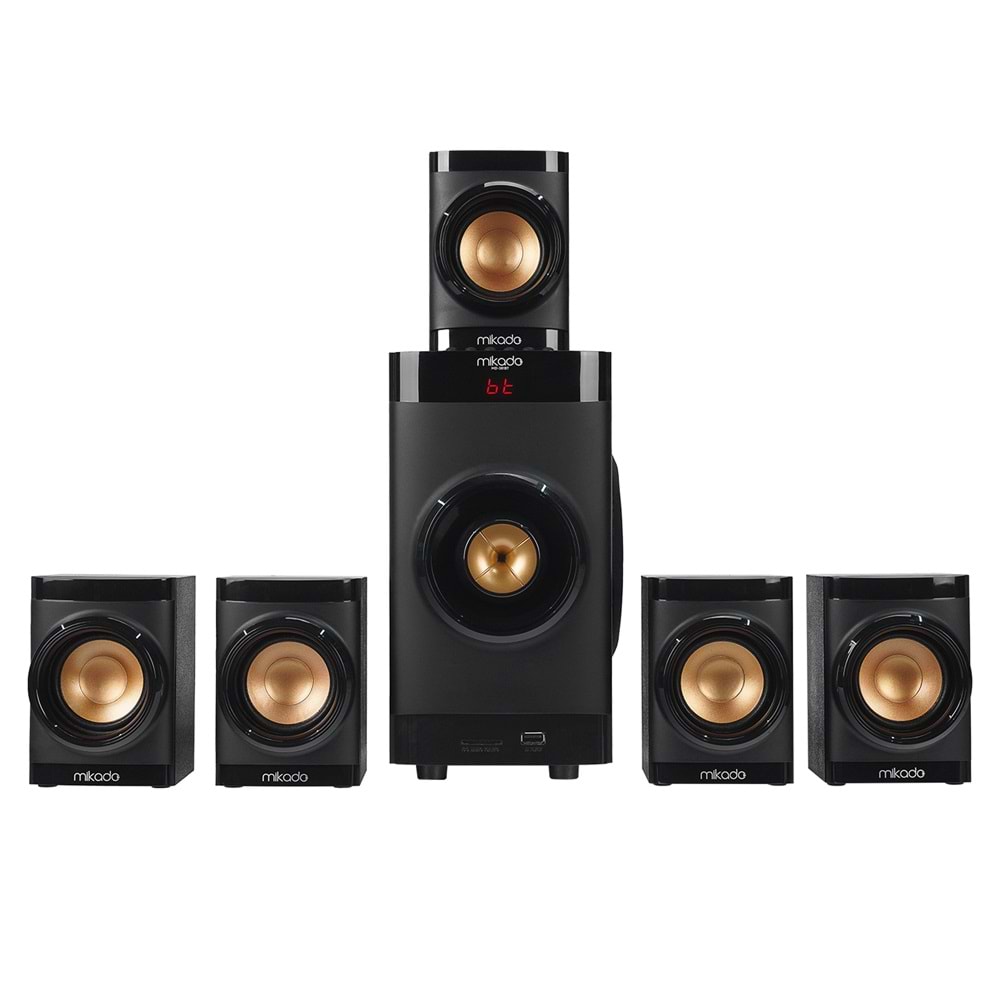 Mikado MD-381BT 5+1 Usb+SD+FM 40W Destekli Multimedia Bluetooth Speaker