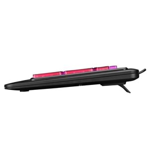 Everest KB-2025 Siyah USB Rainbow Backlight Membrane Gaming Oyuncu Klavye