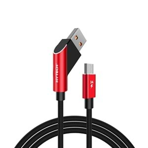 Hytech HY-X215 Hızlı Şarj 3A Micro Usb 1m Data + Sarj Kablosu