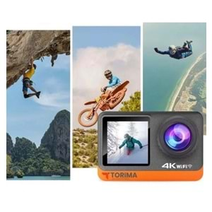 Torima AC-01 2İNÇ LCD Ekran 12MP 4K Ultra Hd Wifi Su Geçirmez Aksiyon Kamerası