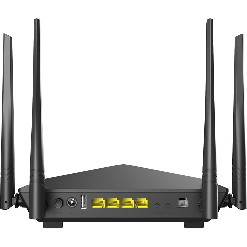 Everest SG-V1200 AC1200 2.4GHZ + 5GHZ Dualband Wi-Fi Gigabit VDSL2/ADSL2 4*5dbi Antenli Kablosuz Modem