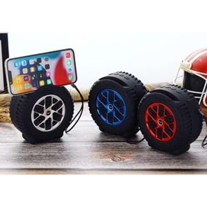 Platoon PL-4555 BT+TF+USB Siyah Lastik Desenli Bluetooth Speaker (JZ-200)