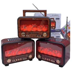 TELSAN FP-2393-S USB/SD/FM/BLUETOOTH ALEVLİ GÜNEŞ ENERJİLİ NOSTALJİ GÜÇLÜ SİNYAL MÜZİK KUTUSU