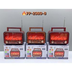 TELSAN FP-2393-S USB/SD/FM/BLUETOOTH ALEVLİ GÜNEŞ ENERJİLİ NOSTALJİ GÜÇLÜ SİNYAL MÜZİK KUTUSU
