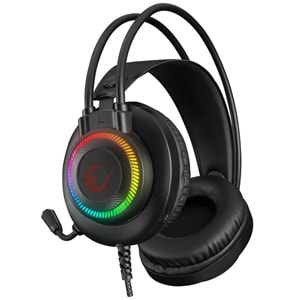 Rampage RM-K27 X-JAMMER Rainbow Ledli PC USB 3.5M PS4-XBOX-Mobile Gaming Oyuncu Mikrofonlu Kulaklık
