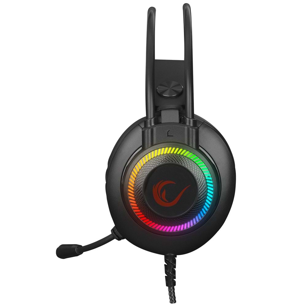 Rampage RM-K27 X-JAMMER Rainbow Ledli PC USB 3.5M PS4-XBOX-Mobile Gaming Oyuncu Mikrofonlu Kulaklık