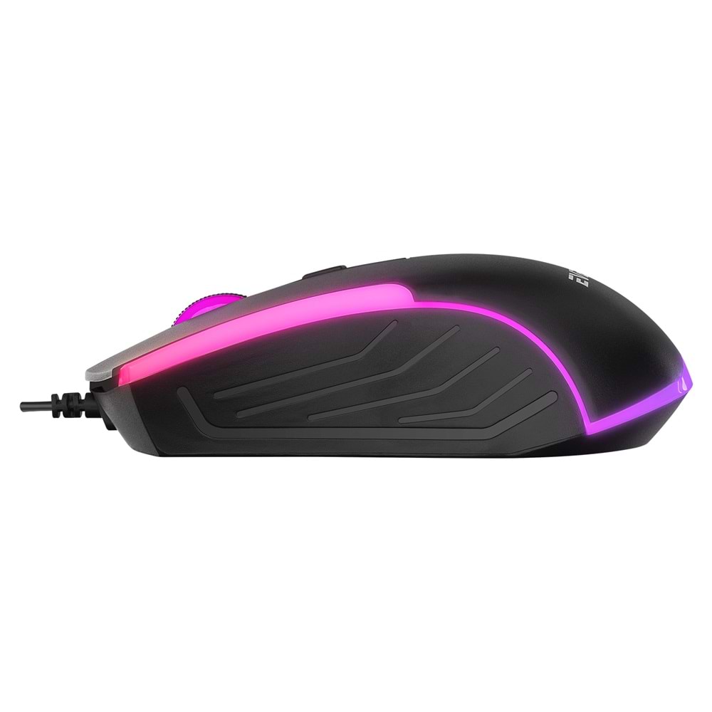 Everest KM-198 Luminax Siyah Gökkuşağı Aydınlatmalı Q Gaming Oyuncu Klavye + Mouse Set