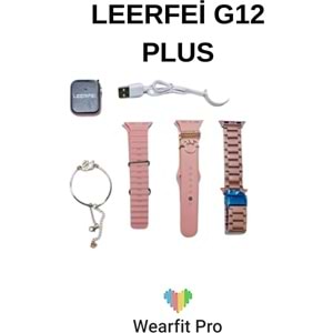 Telsan Leerfei G12 Plus 44mm Köşeli Ekran Kadın Akıllı Saat