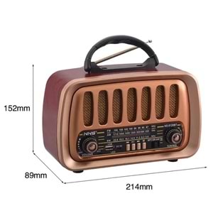 TELSAN NS-8129BT USB/SD/FM/BLUETOOTH NOSTALJİ GÜÇLÜ SİNYAL MÜZİK KUTUSU