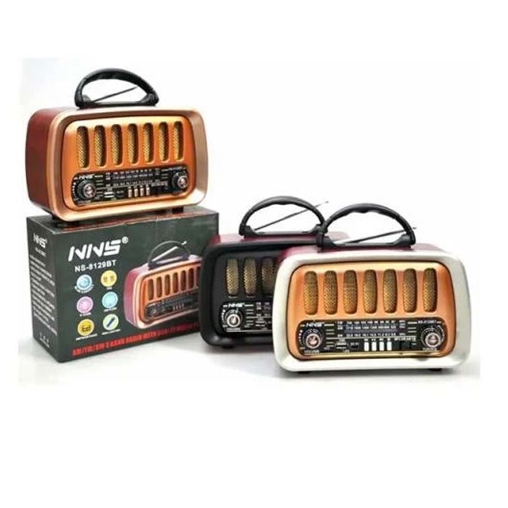 TELSAN NS-8129BT USB/SD/FM/BLUETOOTH NOSTALJİ GÜÇLÜ SİNYAL MÜZİK KUTUSU