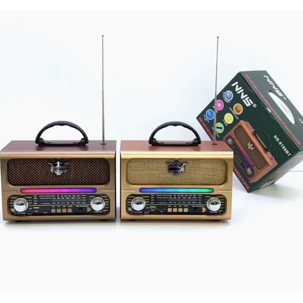 TELSAN NS-8188BT USB/SD/FM/BLUETOOTH NOSTALJİ GÜÇLÜ SİNYAL MÜZİK KUTUSU