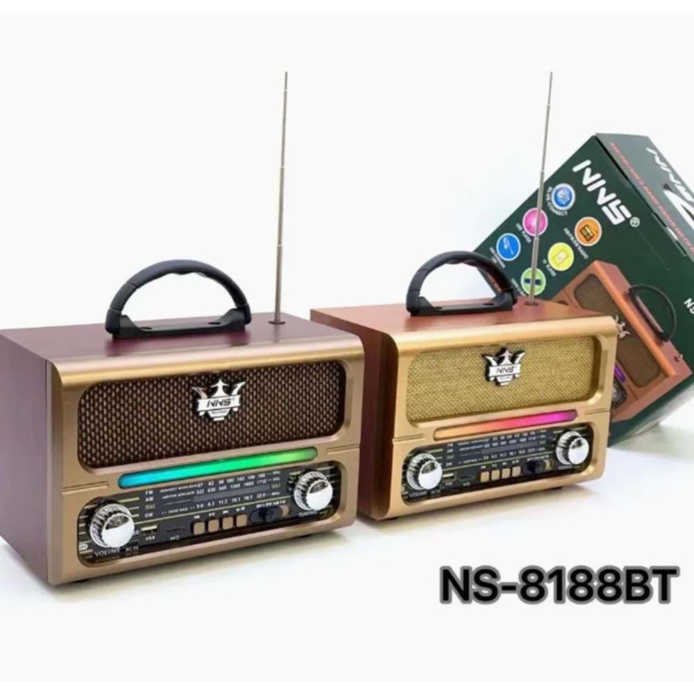 TELSAN NS-8188BT USB/SD/FM/BLUETOOTH NOSTALJİ GÜÇLÜ SİNYAL MÜZİK KUTUSU