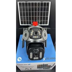 Apronx APX-WSP344 6MP 3.6mm+3.6mm 4G SİM KART 4 Kamera Suya Dayanıklı Dış Ortam İp Kamera