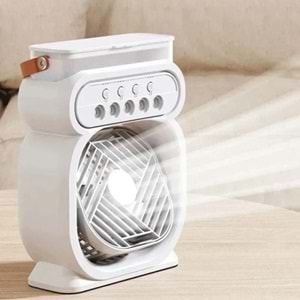 Telsan TLS-45 Fan 3ü1 Arada Klima 5 Delikli Humidifier Ortam Oda Nemlendirici Vantilatör Hava Soğutucu Fan